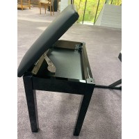 Artesia Piano Bench 12 inch - Black