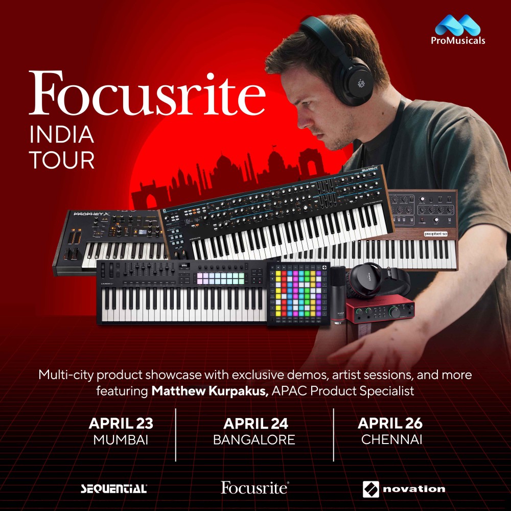 Focusrite india tour 2025 (23 - 26 April - 2025)