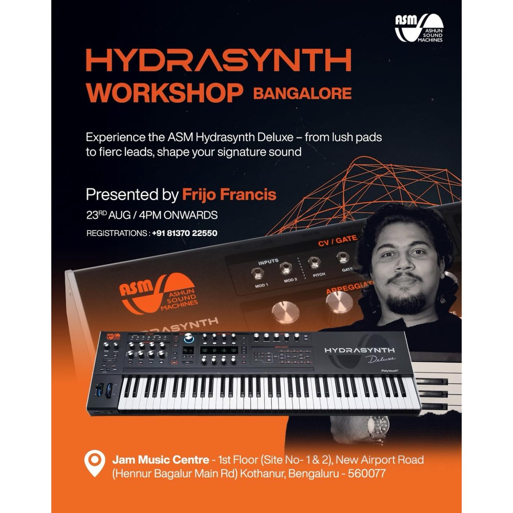Hydrasynth Workshop – Bangalore (23 Aug - 2025)