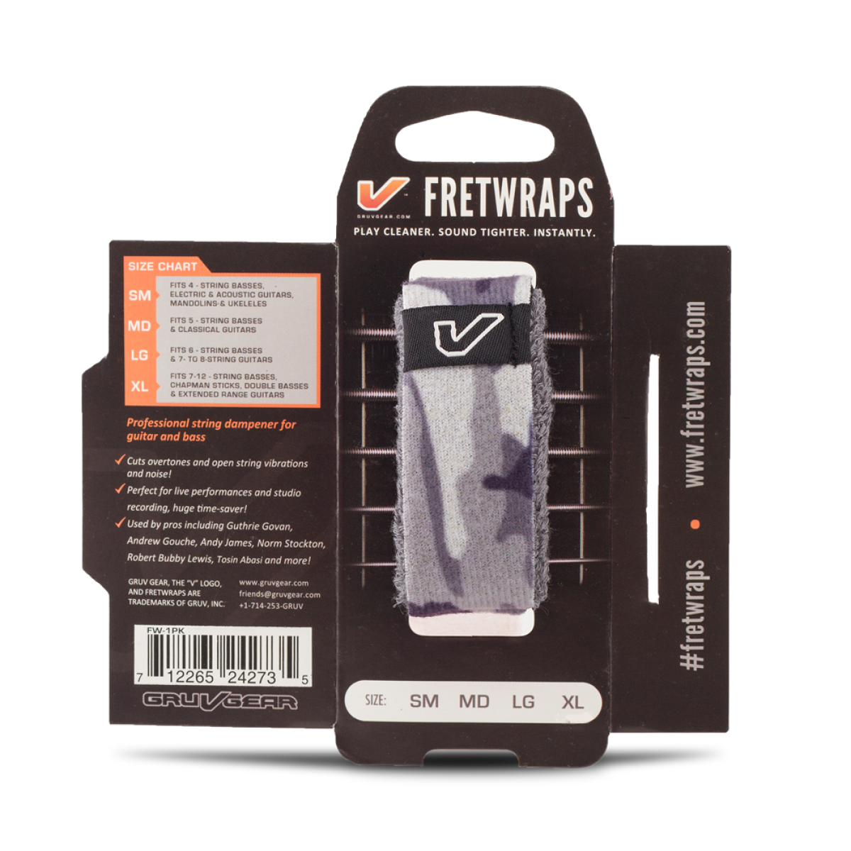 Gruv Gear FretWraps String Muters - Camo White (Small)