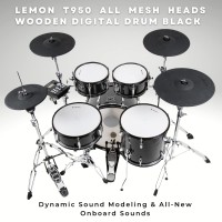 Lemon Drums T-950 BK - 9 Piece Electronic Drum Kit