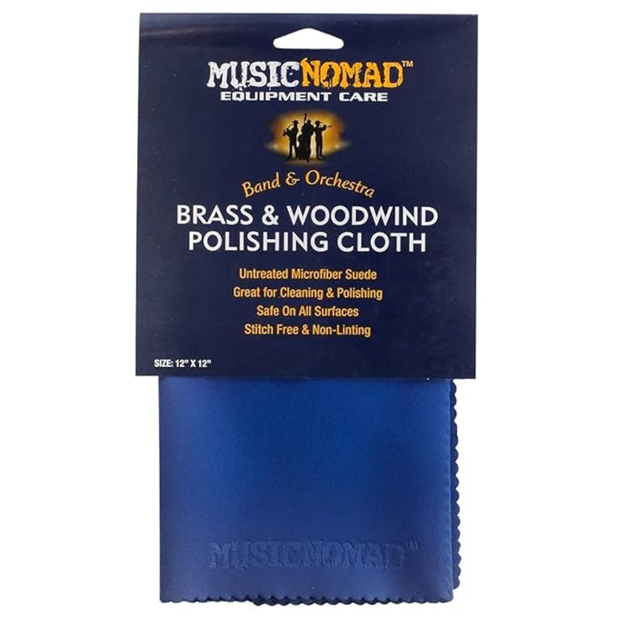 Music Nomad Brass & Woodwind Untreated Microfiber Polishing Cloth (MN730)