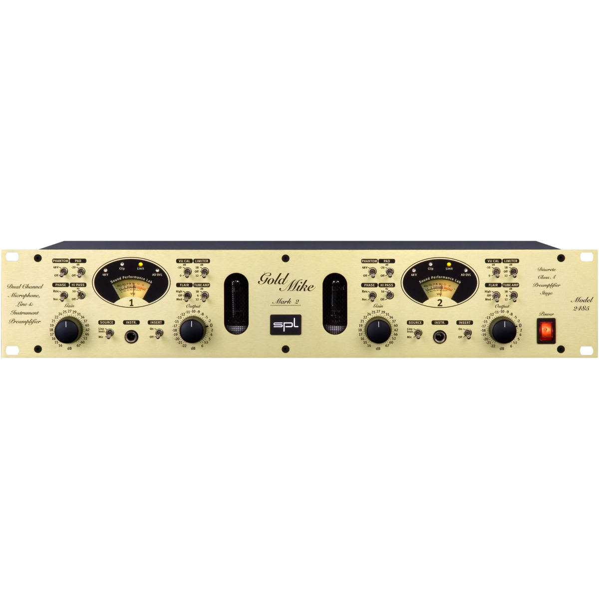 SPL GoldMike Mk2 - Dual Channel Microphone and Instrument Preamplifier
