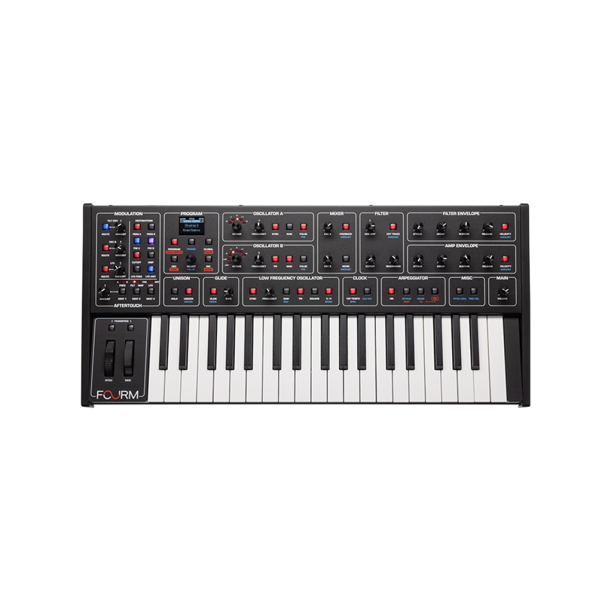 Sequential Fourm 4-voice analog synthesizer