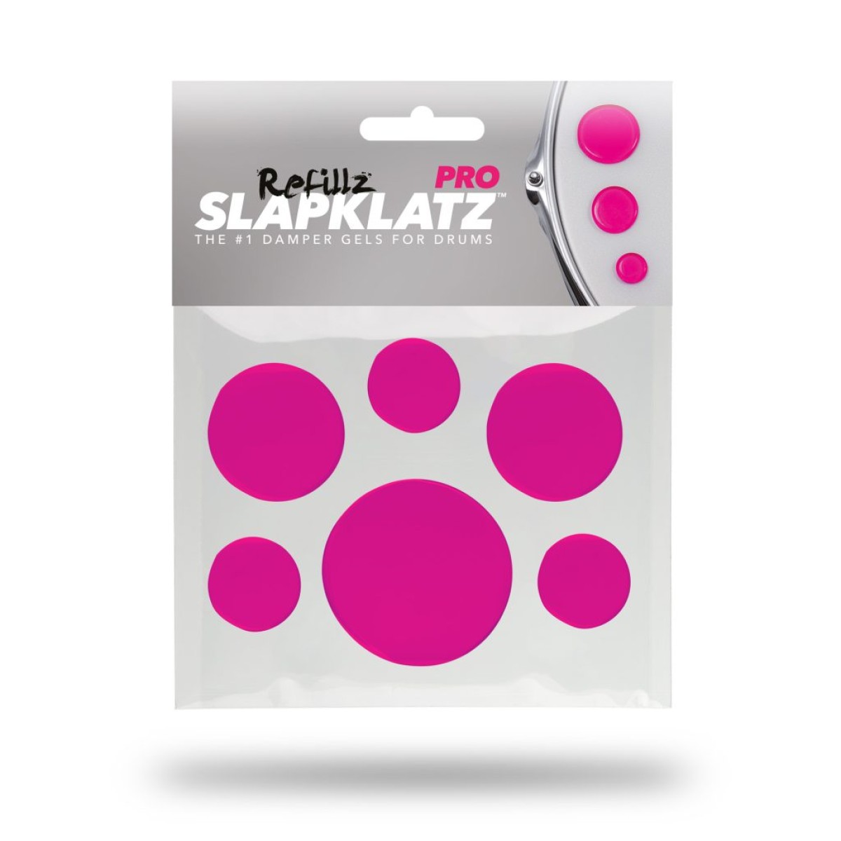 SlapKlatz Refillz - Drum Dampeners Pink Damper Gels
