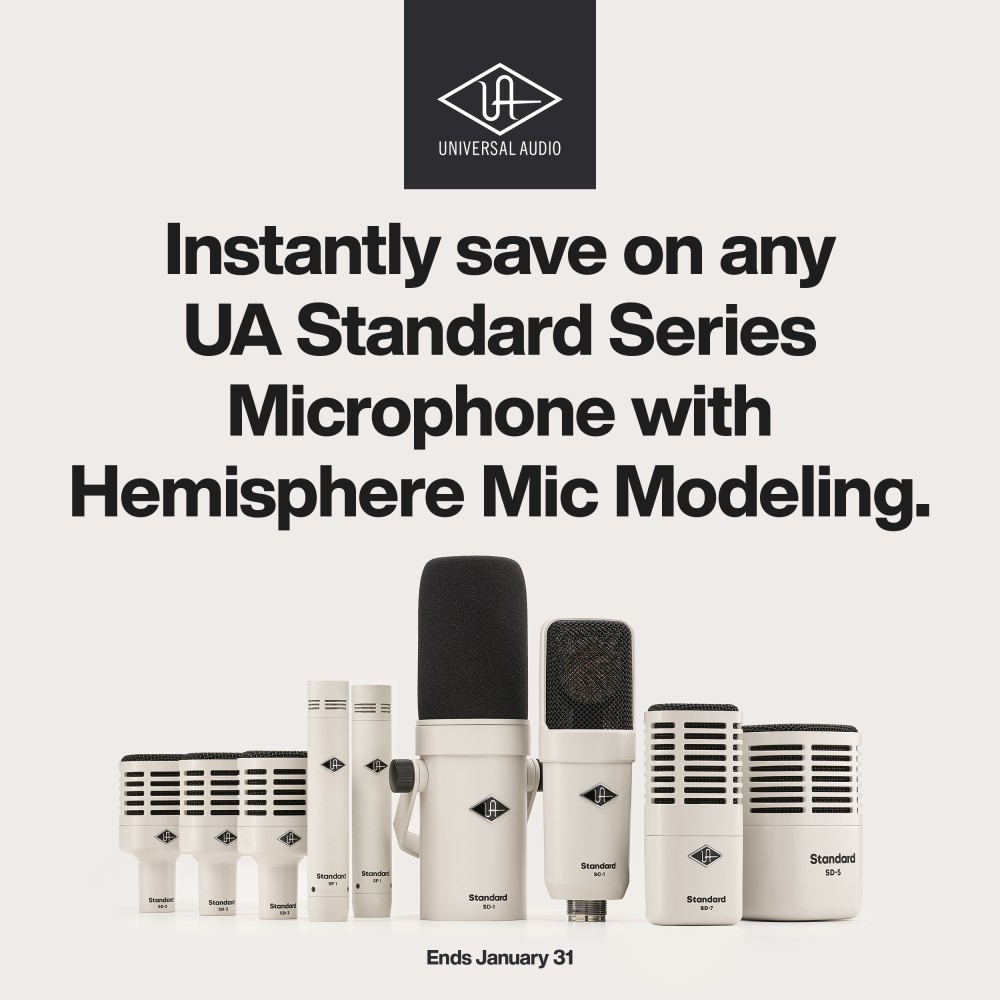 UA Standard Series Microphone Instant Savings Event  (Jan 2026)