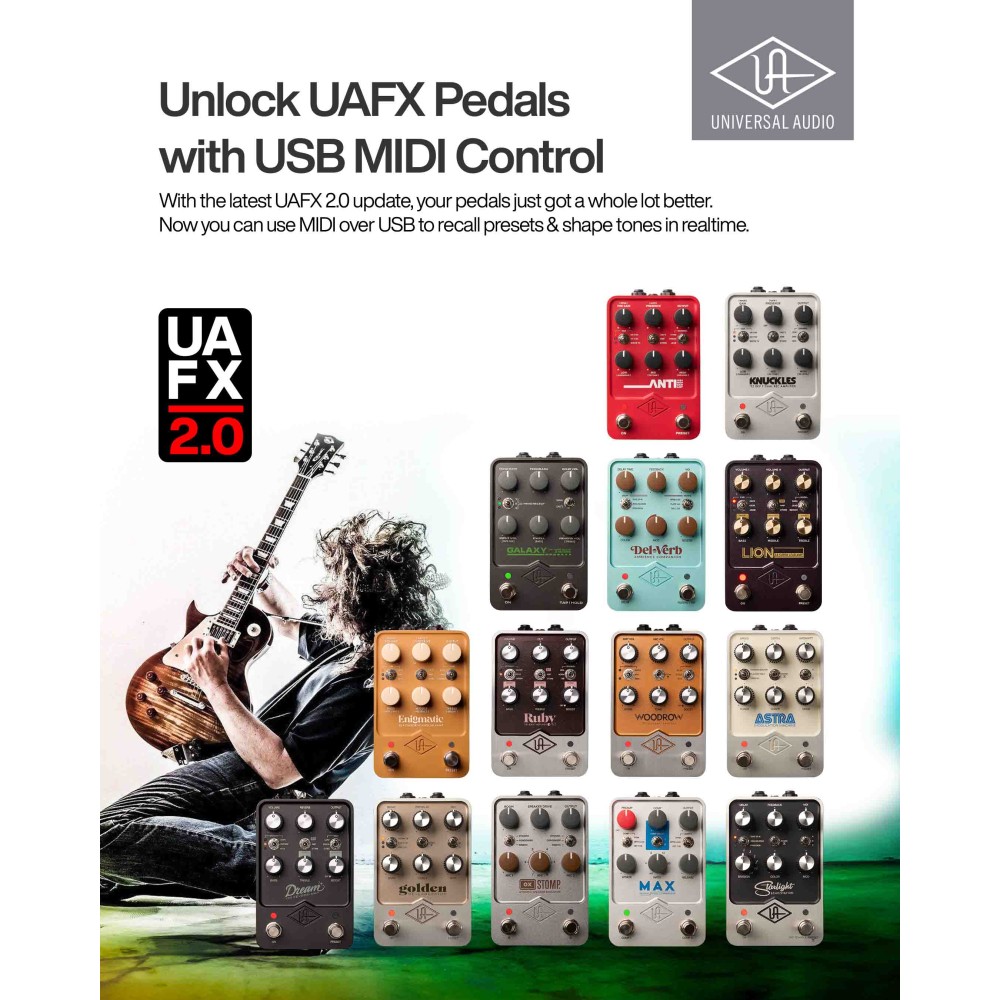 UAFX pedals Now with USB MIDI Control 